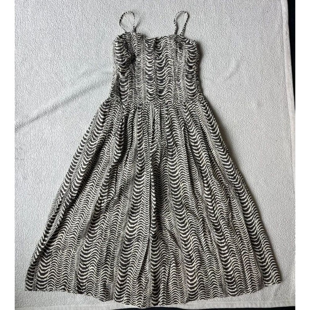 NWT Madewell Ruched Midi Dress Womens 2
